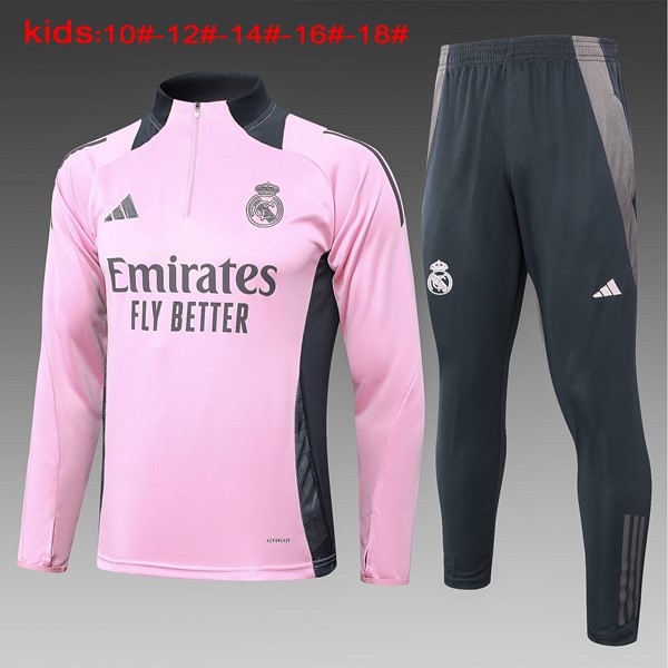 Ninos Sudadera De Training Real Madrid 2024-2025 Rosa